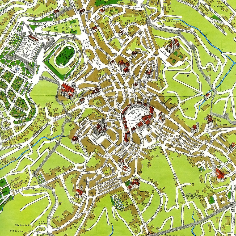 Map of Siena, 2013